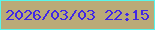 文字の大きさ：4、枠の色：57f6ec、背景の色：baaa78、文字の色：4027e6 無料ブログパーツのブログ時計
