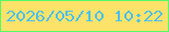 文字の大きさ：3、枠の色：57f867、背景の色：fde369、文字の色：4fc0f3 無料ブログパーツのブログ時計
