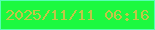 文字の大きさ：1、枠の色：57feb4、背景の色：1cf940、文字の色：c1c647 無料ブログパーツのブログ時計