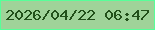 文字の大きさ：3、枠の色：57ff99、背景の色：9fd399、文字の色：22501a 無料ブログパーツのブログ時計