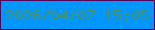 文字の大きさ：2、枠の色：580256、背景の色：0197ff、文字の色：4d9260 無料ブログパーツのブログ時計