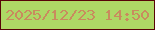 文字の大きさ：4、枠の色：580407、背景の色：aed865、文字の色：c98b5e 無料ブログパーツのブログ時計