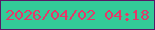 文字の大きさ：1、枠の色：581966、背景の色：33cb98、文字の色：e53769 無料ブログパーツのブログ時計