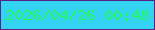 文字の大きさ：1、枠の色：582280、背景の色：34d2f3、文字の色：1ef85e 無料ブログパーツのブログ時計