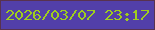 文字の大きさ：1、枠の色：58324f、背景の色：523fa9、文字の色：9fcd1e 無料ブログパーツのブログ時計