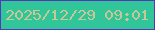 文字の大きさ：1、枠の色：5836bc、背景の色：31c69a、文字の色：cac698 無料ブログパーツのブログ時計