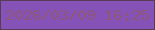 文字の大きさ：2、枠の色：583c54、背景の色：8553b8、文字の色：8c5778 無料ブログパーツのブログ時計