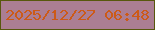 文字の大きさ：3、枠の色：58570d、背景の色：ab7e93、文字の色：cc5a18 無料ブログパーツのブログ時計