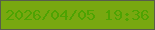 文字の大きさ：5、枠の色：585d4b、背景の色：78a810、文字の色：4ea302 無料ブログパーツのブログ時計