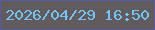 文字の大きさ：1、枠の色：585da1、背景の色：615b5e、文字の色：76c3f8 無料ブログパーツのブログ時計