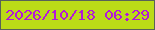 文字の大きさ：3、枠の色：586258、背景の色：bbdb17、文字の色：b318d8 無料ブログパーツのブログ時計