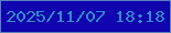 文字の大きさ：2、枠の色：5880be、背景の色：0f04ad、文字の色：338ace 無料ブログパーツのブログ時計