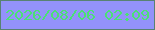 文字の大きさ：5、枠の色：588272、背景の色：9392fa、文字の色：4be076 無料ブログパーツのブログ時計
