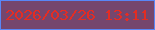文字の大きさ：1、枠の色：5887f7、背景の色：75466d、文字の色：e42c23 無料ブログパーツのブログ時計