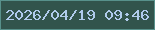 文字の大きさ：5、枠の色：58918b、背景の色：32544c、文字の色：b0cbec 無料ブログパーツのブログ時計