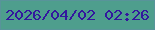 文字の大きさ：2、枠の色：58949a、背景の色：4e9e8d、文字の色：33179e 無料ブログパーツのブログ時計