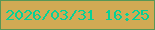 文字の大きさ：5、枠の色：589755、背景の色：d1aa54、文字の色：05d197 無料ブログパーツのブログ時計