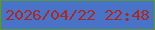 文字の大きさ：3、枠の色：58983d、背景の色：4972c9、文字の色：a92a1f 無料ブログパーツのブログ時計