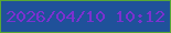文字の大きさ：5、枠の色：58a735、背景の色：1f519a、文字の色：7c31d0 無料ブログパーツのブログ時計