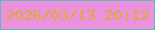 文字の大きさ：5、枠の色：58bebb、背景の色：ed91de、文字の色：d2b029 無料ブログパーツのブログ時計