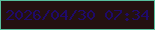 文字の大きさ：5、枠の色：58c09d、背景の色：241110、文字の色：1f0a69 無料ブログパーツのブログ時計