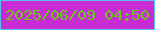 文字の大きさ：1、枠の色：58c1f4、背景の色：c82cd5、文字の色：68ca14 無料ブログパーツのブログ時計