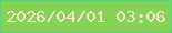 文字の大きさ：2、枠の色：58d272、背景の色：85d257、文字の色：f4eac4 無料ブログパーツのブログ時計