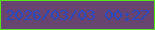 文字の大きさ：2、枠の色：58e31a、背景の色：684471、文字の色：2a49be 無料ブログパーツのブログ時計