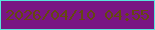 文字の大きさ：3、枠の色：58e4dd、背景の色：791583、文字の色：654811 無料ブログパーツのブログ時計