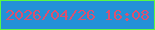 文字の大きさ：3、枠の色：58f944、背景の色：2391d7、文字の色：db5170 無料ブログパーツのブログ時計