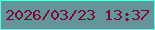 文字の大きさ：4、枠の色：58fee2、背景の色：63959a、文字の色：830635 無料ブログパーツのブログ時計