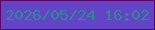 文字の大きさ：4、枠の色：590468、背景の色：6344c7、文字の色：2d8b8f 無料ブログパーツのブログ時計