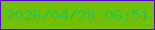 文字の大きさ：1、枠の色：5908d3、背景の色：71c003、文字の色：2ac354 無料ブログパーツのブログ時計