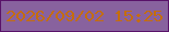 文字の大きさ：5、枠の色：591269、背景の色：88629e、文字の色：c56d0d 無料ブログパーツのブログ時計