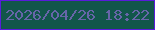 文字の大きさ：1、枠の色：591bdb、背景の色：12564b、文字の色：6765a9 無料ブログパーツのブログ時計