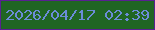 文字の大きさ：4、枠の色：592091、背景の色：206523、文字の色：6b8cd8 無料ブログパーツのブログ時計
