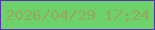 文字の大きさ：2、枠の色：5931b3、背景の色：6cd269、文字の色：99a662 無料ブログパーツのブログ時計