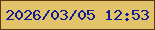 文字の大きさ：5、枠の色：59380d、背景の色：e2c36a、文字の色：0d1b95 無料ブログパーツのブログ時計