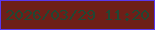 文字の大きさ：1、枠の色：5938ee、背景の色：6d1f18、文字の色：214733 無料ブログパーツのブログ時計