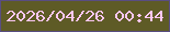 文字の大きさ：2、枠の色：594d82、背景の色：5e5b26、文字の色：fdc8f4 無料ブログパーツのブログ時計