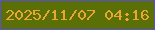 文字の大きさ：2、枠の色：594fd2、背景の色：5a6f06、文字の色：e9a630 無料ブログパーツのブログ時計