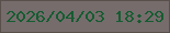 文字の大きさ：5、枠の色：59504b、背景の色：766c6c、文字の色：165c31 無料ブログパーツのブログ時計