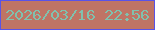 文字の大きさ：4、枠の色：5953e8、背景の色：bf7465、文字の色：80c1ae 無料ブログパーツのブログ時計