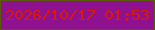 文字の大きさ：4、枠の色：595907、背景の色：8e1190、文字の色：da1809 無料ブログパーツのブログ時計