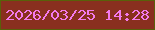文字の大きさ：3、枠の色：596009、背景の色：892f1f、文字の色：f47aed 無料ブログパーツのブログ時計