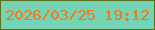 文字の大きさ：2、枠の色：59711f、背景の色：76d4b6、文字の色：f17a12 無料ブログパーツのブログ時計