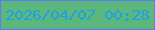 文字の大きさ：1、枠の色：597afd、背景の色：5cb77d、文字の色：1f9fe6 無料ブログパーツのブログ時計