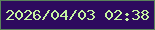 文字の大きさ：5、枠の色：59825b、背景の色：2d0a5e、文字の色：c5f4a1 無料ブログパーツのブログ時計