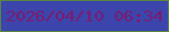 文字の大きさ：4、枠の色：598640、背景の色：3b45ac、文字の色：7b1c6f 無料ブログパーツのブログ時計