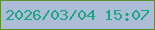 文字の大きさ：5、枠の色：59912d、背景の色：adbcd7、文字の色：1aa682 無料ブログパーツのブログ時計